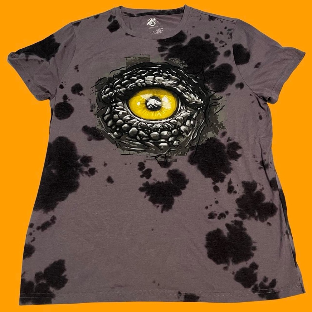 Y2K Jurassic Park AOP Movie Book Dinosaur Shirt